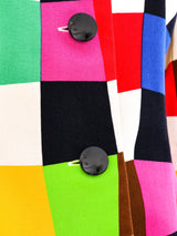 Albert Nipon Colorblock Check Jacket Jacket arcadeshops.com