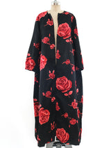 Rose Printed Opera Coat Outerwear arcadeshops.com