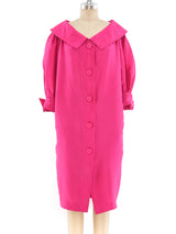 Yves Saint Laurent Fuchsia Silk Dress Dress arcadeshops.com