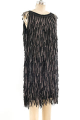 Fendi Sleeveless Fringe Dress Dress arcadeshops.com