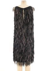 Fendi Sleeveless Fringe Dress Dress arcadeshops.com