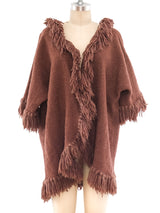 Chocolate Yarn Fringed Jacket Jacket arcadeshops.com