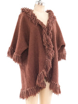 Chocolate Yarn Fringed Jacket Jacket arcadeshops.com