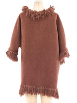 Chocolate Yarn Fringed Jacket Jacket arcadeshops.com