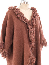 Chocolate Yarn Fringed Jacket Jacket arcadeshops.com