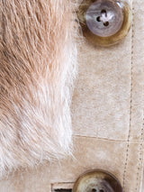 Rabbit Fur Sleeveless Crop Jacket Jacket arcadeshops.com