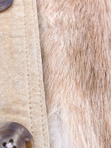 Rabbit Fur Sleeveless Crop Jacket Jacket arcadeshops.com