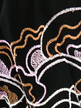 Janice Wainwright Floral Embroidered Peplum Top Top arcadeshops.com