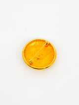 Chanel Textured Logo Button Brooch Accessory arcadeshops.com