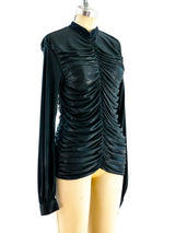 Chanel Parachute Ruched Jersey Top Top arcadeshops.com