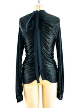 Chanel Parachute Ruched Jersey Top Top arcadeshops.com