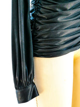 Chanel Parachute Ruched Jersey Top Top arcadeshops.com