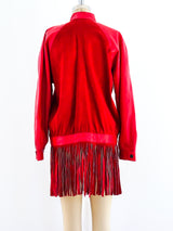 Christian Dior Fringed Leather and Suede Jacket Jacket arcadeshops.com