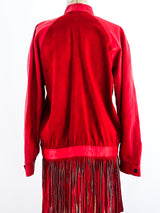 Christian Dior Fringed Leather and Suede Jacket Jacket arcadeshops.com