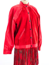 Christian Dior Fringed Leather and Suede Jacket Jacket arcadeshops.com