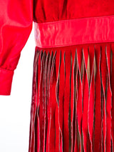 Christian Dior Fringed Leather and Suede Jacket Jacket arcadeshops.com