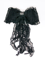 Chanel Silk Ruffle Bow Brooch Accessory arcadeshops.com