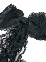 Chanel Silk Ruffle Bow Brooch Accessory arcadeshops.com