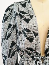 Silver Lurex Puff Sleeve Jacket Jacket arcadeshops.com