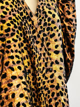 Gold Lurex Leopard Print Jacket Jacket arcadeshops.com
