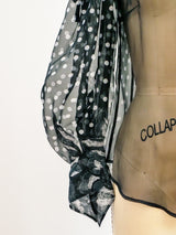 Gianfranco Ferre Chiffon Open Shoulder Shirt Top arcadeshops.com