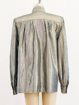 Nina Ricci Lurex Stripe Top Top arcadeshops.com