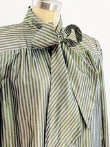 Nina Ricci Lurex Stripe Top Top arcadeshops.com