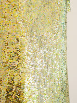 Neil Bieff Chartreuse Sequin Mini Dress Dress arcadeshops.com