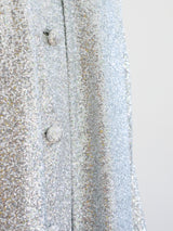 Rodarte Silver Sequin Coat Dress Jacket arcadeshops.com