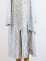 Rodarte Silver Sequin Coat Dress Jacket arcadeshops.com