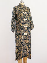Chinese Pagoda Jacquard Robe Jacket arcadeshops.com