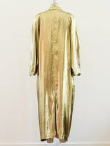 Gold Lame Maxi Jacket Jacket arcadeshops.com