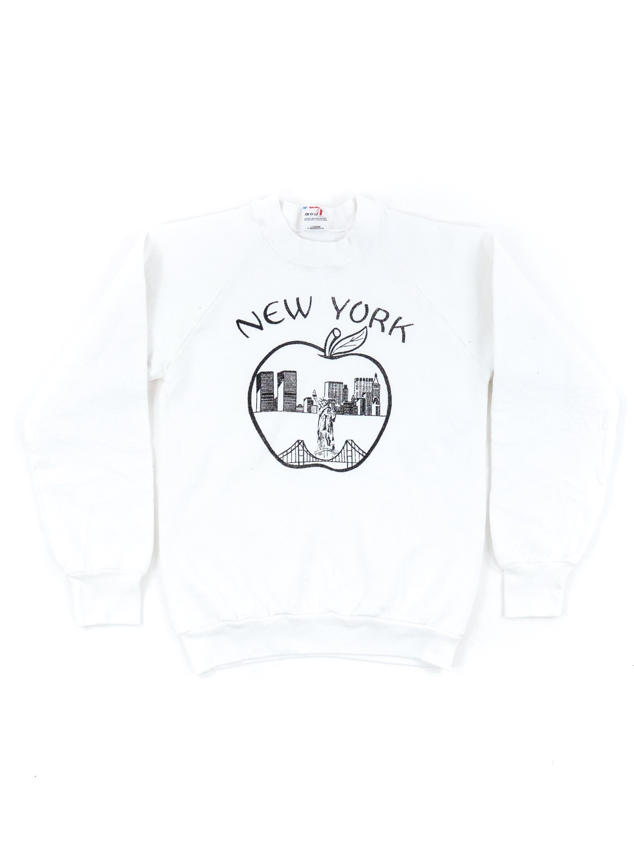 Vintage New York City Big Apple Crewneck Sweatshirt Fruit of 