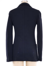 Prada Black Jersey Three Button Jacket Jacket arcadeshops.com