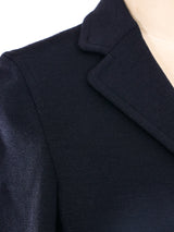 Prada Black Jersey Three Button Jacket Jacket arcadeshops.com