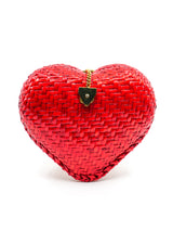 Red Heart Wicker Bag Accessory arcadeshops.com