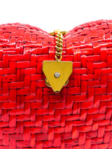 Red Heart Wicker Bag Accessory arcadeshops.com