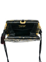 Judith Leiber Embossed Leather Evening Bag Accessory arcadeshops.com