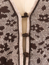 Valentino Floral Knit Vest Jacket arcadeshops.com