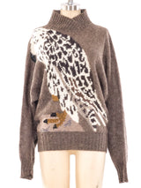 Krizia Bird Motif Sweater Top arcadeshops.com