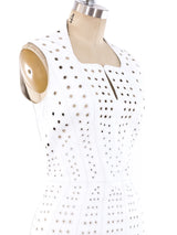 Jitrois Leather Eyelet Dress Dress arcadeshops.com