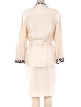 Thierry Mugler Leopard Print Trimmed Suit Suit arcadeshops.com