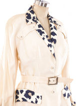 Thierry Mugler Leopard Print Trimmed Suit Suit arcadeshops.com