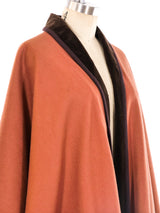 Yves Saint Laurent Felted Wool Poncho Outerwear arcadeshops.com