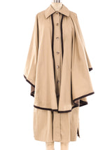 Yves Saint Laurent Caped Trench Coat Outerwear arcadeshops.com