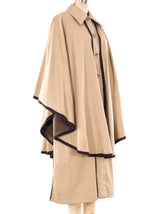 Yves Saint Laurent Caped Trench Coat Outerwear arcadeshops.com