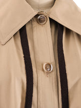 Yves Saint Laurent Caped Trench Coat Outerwear arcadeshops.com