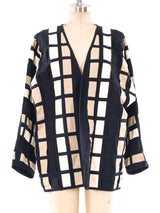 Colorblock Ribbon Weave Jacket Jacket arcadeshops.com