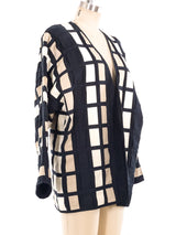 Colorblock Ribbon Weave Jacket Jacket arcadeshops.com