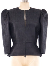 Mary McFadden Quilted Crop Jacket Jacket arcadeshops.com